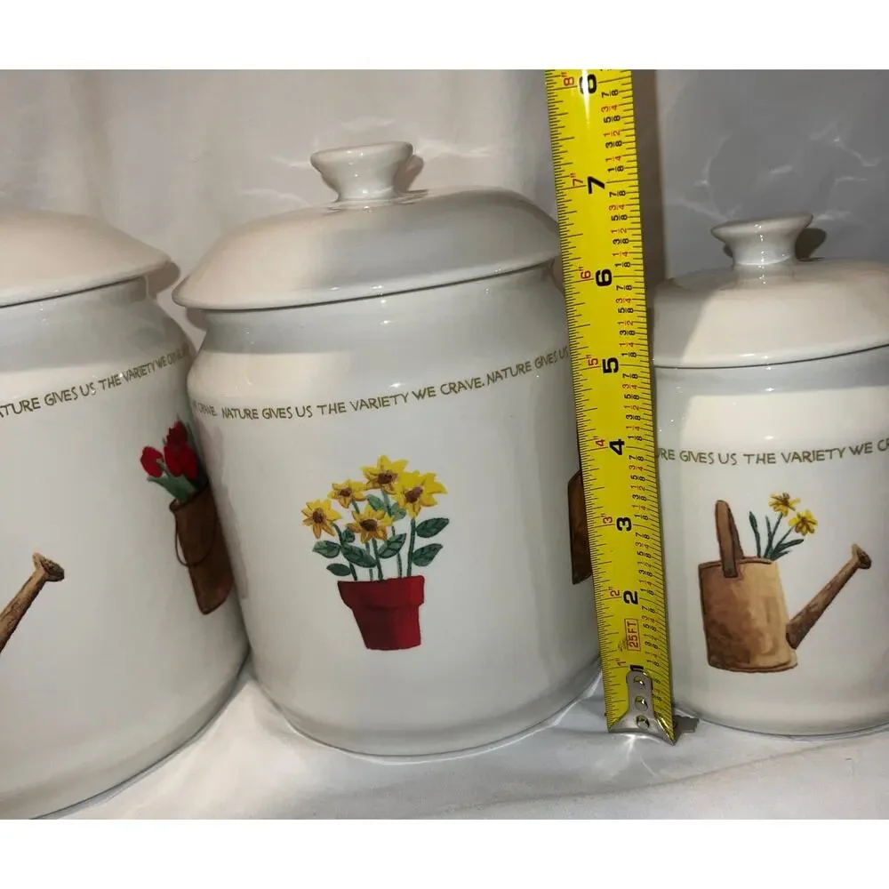One of a Kind Thomas Pottery 4 Piece Canister Set